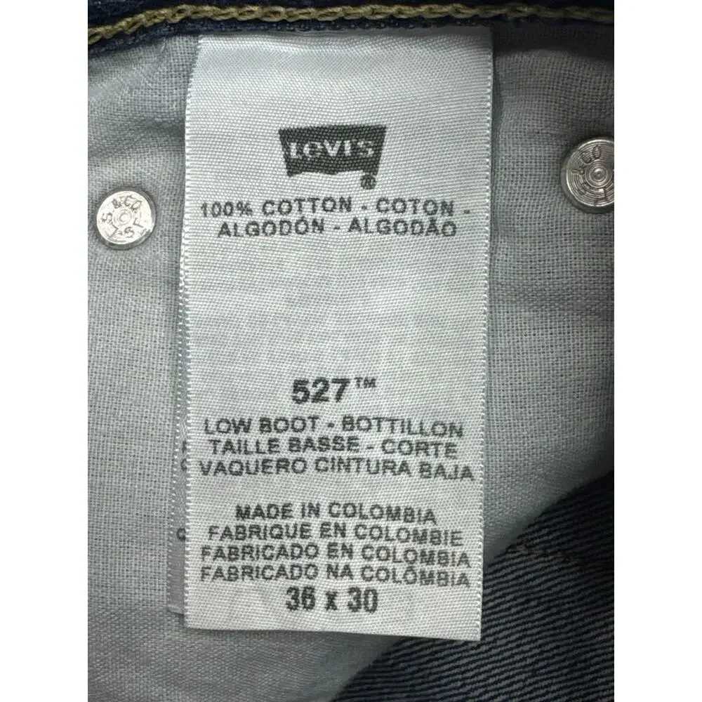 Levi's‎ 527 Men's Low Rise Bootcut Blue Jeans- Size 36x30 (36x31)